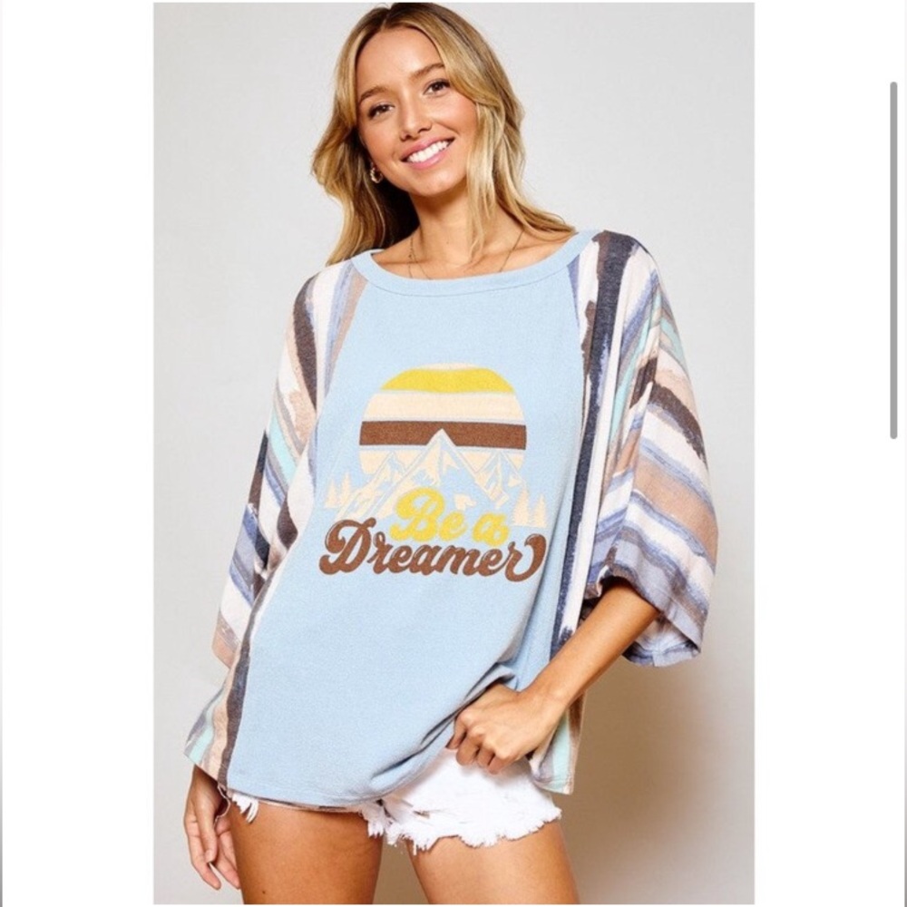 Be a dreamer Dolman Sleeve Loose Fit Top